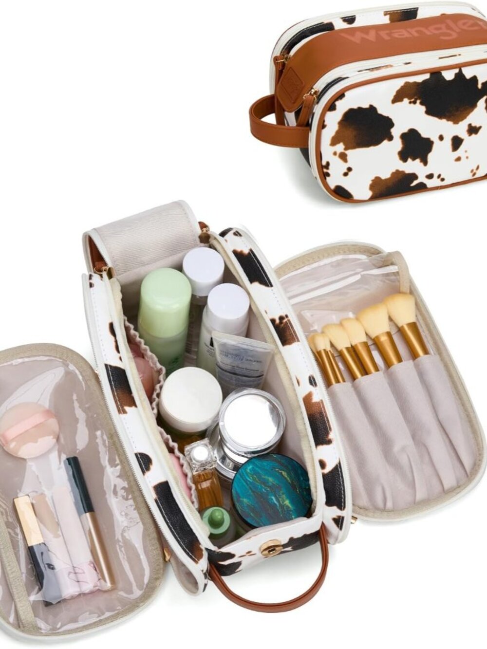 X Wrangler Large Makeup Bag Travel Toiletry Bag Portable Cosmetic Bag Make Up Or